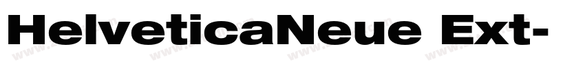 HelveticaNeue Ext字体转换